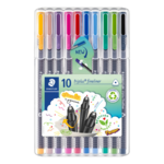 STAEDTLER Triplus fineliner 334 marqueurs de couleur, 10 pcs