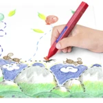 STAEDTLER Noris Club jumbo 229 couleurs de cire, 12 pcs – Application