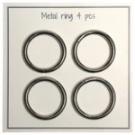 Go Handmade Metal O-ring, 4 stk, 28mm 46 Sølv