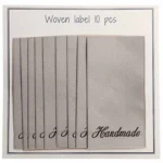 Go Handmade Vævet Label, Handmade, 60 x 32 mm, 10 stk Beige
