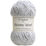 Go Handmade Bohème Velvet Fine 17601 Lys grå