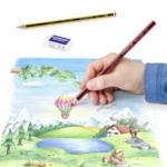 STAEDTLER Noris Club Crayons de couleur + Crayon & gomme, 12 + 2 pcs – Application