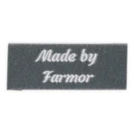 HobbyArts Labels, Mørkegrå, 5 stk Made by farmor