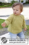 38-9 Baby Leaf Sweater by DROPS Design