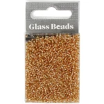 Rocailles, perles en verre 1,7 mm Pêche