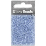 Rocailles, perles en verre 1,7 mm Bleu clair