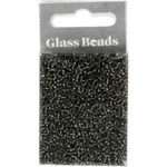 Rocailles, perles en verre 1,7 mm Gris vert