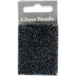 Rocailles, perles en verre 1,7 mm Gris foncé