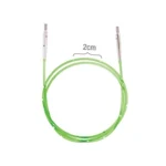 KnitPro SmartStix Wire, Flere Farver (40 - 150 cm)  126 cm til at lave 150 cm Neon Grøn