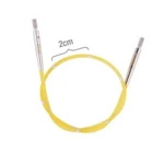 KnitPro SmartStix Wire, Flere Farver (40 - 150 cm) 24 cm til at lave 40 cm Gul