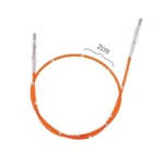 KnitPro SmartStix Wire, Flere Farver (40 - 150 cm) 96 cm til at lave 120 cm Orange