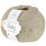 Lana Grossa Cool Wool Baby 373 Beige perle/Jaune/Bleu clair/Lilas