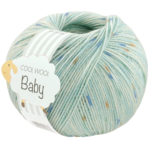 Lana Grossa Cool Wool Baby 369 Menthe/Bleu/Orange