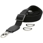 Go Handmade Bandoulière pour Sac, 85-125 cm 22290 Noir/argent
