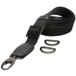 Go Handmade Bandoulière pour Sac, 85-125 cm 22292 Noir/gris foncé