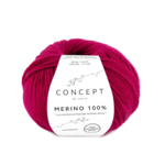 Katia Merino 100% 049 Fuchsia foncé