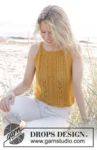 240-14 Smiling Honey Top by DROPS Design