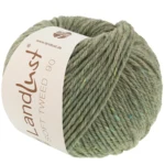 Lana Grossa Landlust Soft Tweed 90 35 Vert sauge chiné