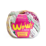 Katia Wow Chunky Boom 300 Pétrole-Perle mûre-Rose