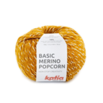 Katia Basic Merino Popcorn 107 Moutarde-blanc