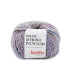 Katia Basic Merino Popcorn 201 Lavande-multicolore