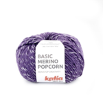 Katia Basic Merino Popcorn 100 Violet-blanc