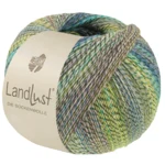 Lana Grossa Landlust Die Sockenwolle 221 Citron vert/Olive clair/Olive foncé/Gris clair/Bleu clair/Turquoise/Jade/Bleu