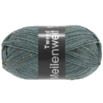 Lana Grossa Meilenweit 100 Tweed 166 Vert gris foncé