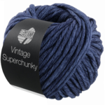 Lana Grossa Vintage Superchunky 505 Bleu Foncé