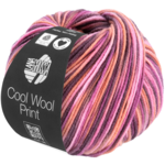 Lana Grossa Cool Wool Print 830 Rose/Rouille/Mauve/Mûre