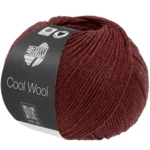 Lana Grossa Cool Wool Mélange 1500 Rouge vin chiné