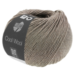 Lana Grossa Cool Wool Mélange 1421 Gris-brun chiné