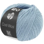 Lana Grossa Cool Wool Mélange 1502 Bleu clair chiné