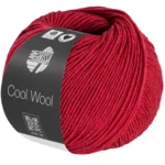 Lana Grossa Cool Wool Mélange 1501 Rouge cerise chiné
