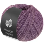 Lana Grossa Vintage Socks 1021 Violet foncé/prune chiné