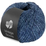 Lana Grossa Vintage Socks 1005 Jean/gris bleu/bleu foncé chiné