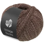 Lana Grossa Vintage Socks 1024 Brun gris/moka chiné