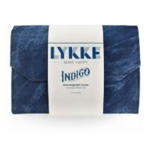 LYKKE Ensemble d’Aiguilles Circulaires Interchangeables Indigo, Bleu, 13 cm