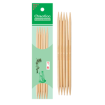 Aiguilles Double-Pointes ChiaoGoo Bambou Natural (13, 15 et 20 cm)