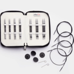 KnitPro Karbonz Special Ensemble d'Aiguilles Circulaires Interchangeables, Midi, 10 cm