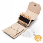 LYKKE Ensemble d’Aiguilles Circulaires Interchangeables Naturale, Starter Set, Beige, 13 cm