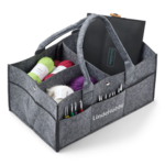 LindeHobby Panier en Feutre avec Boutons-Pression