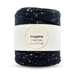 LindeHobby Inspire Print 22 Noir avec petites étoiles et cœurs