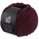 Lana Grossa Cool Wool Superbig 221 Noir rouge chiné