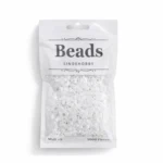 LindeHobby Beads Glitter 06 Blanc