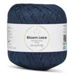 LindeHobby Bloom Lace Mercerized Cotton 17 Bleu marine