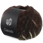 Lana Grossa Cassata 19 Brun foncé/beige sable/nougat/gris vert