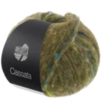 Lana Grossa Cassata 18 Olive/blanc/vert de mai/gris clair/bleu gris
