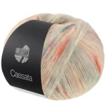 Lana Grossa Cassata 14 Crème/jade/bleu pétrole/gris doux/terracotta