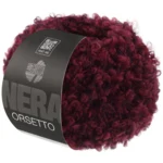 Lana Grossa Orsetto 102 Bordeaux/Noir